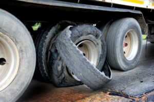 truck tire blowout in missouri