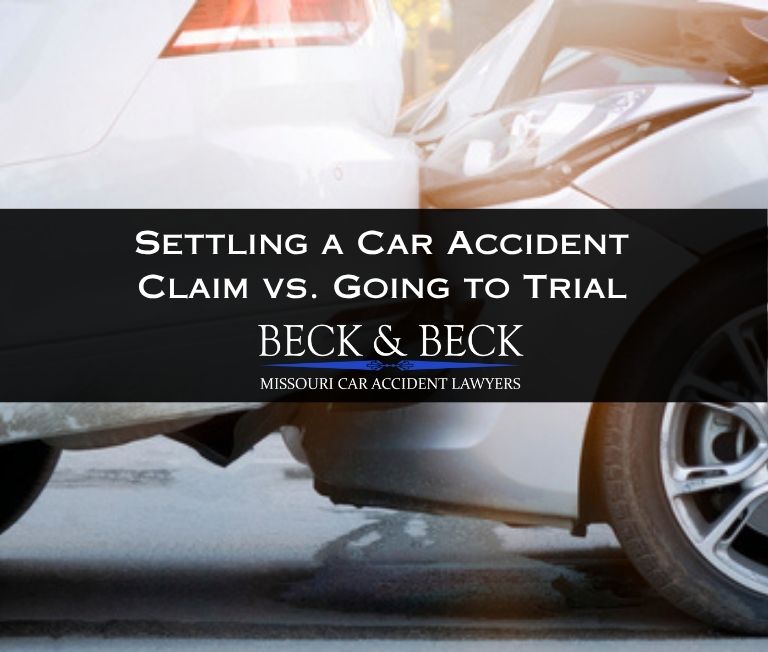 settling car accident claim vs going to trial