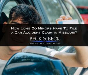 how long do minors have to file a car accident claim in missouri