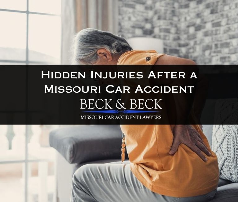 hidden injuries after a car accident in missouri