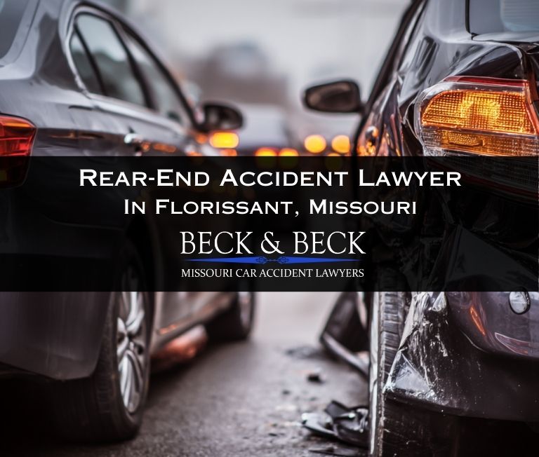 Car crash in heavy traffic related to a case requiring the legal assistance of the Florissant rear-end accident lawyers at Beck & Beck