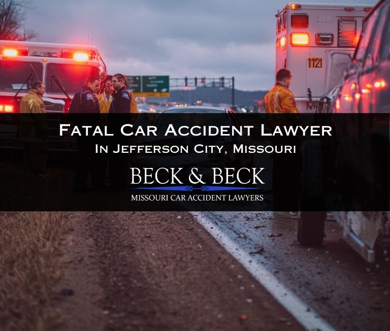 Car accident involving a fatality in Jefferson City, Missouri related to a case handled by Beck & Beck Missouri Car Accident Lawyers