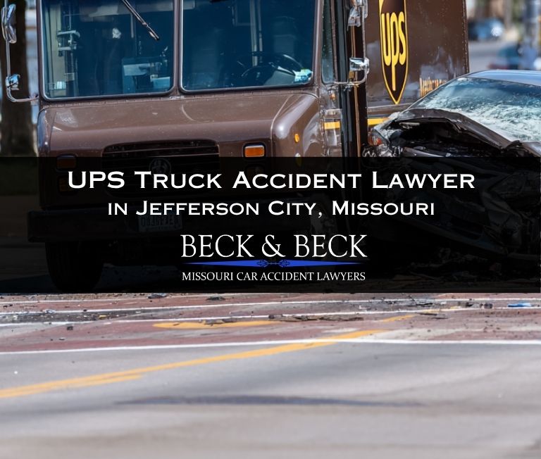 Accident involving a UPS delivery truck in Jefferson City, Missouri related to a case handled by Beck & Beck Missouri Car Accident Lawyers