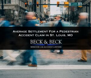 Pedestrians crossing an intersection in St. Louis, Missouri