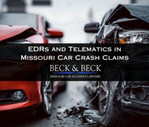 event data recorders and telematics in missouri car accident claims