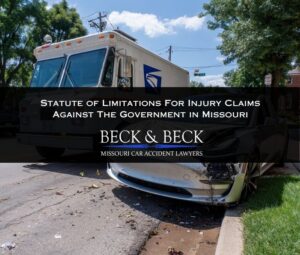 statute of limitations for injury claims against the government in missouri