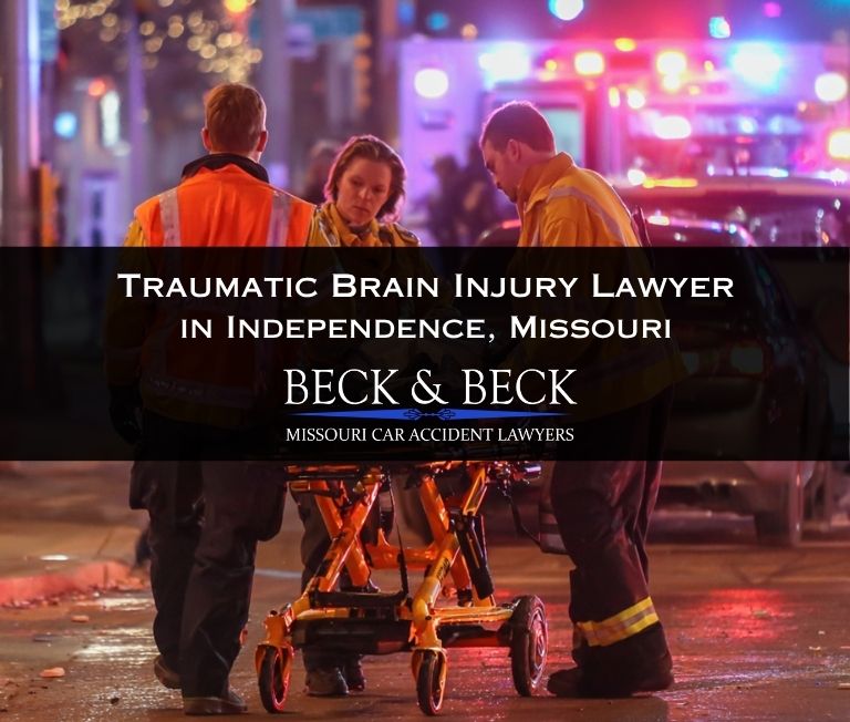 Motor vehicle accident involving a traumatic brain injury in Independence, Missouri related to a case handled by Beck & Beck Missouri Car Accident Lawyers