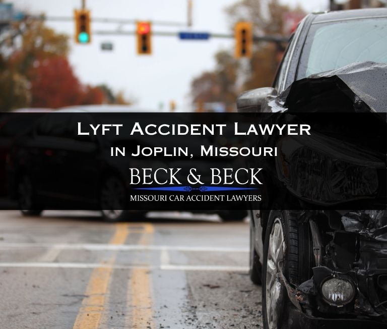 Car crash at an intersection involving a Lyft in Joplin, Missouri related to a case handled by Beck & Beck Missouri Car Accident Lawyers