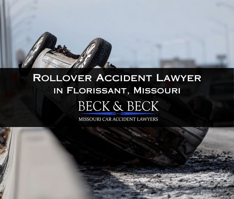 Rollover car accident in Florissant, Missouri