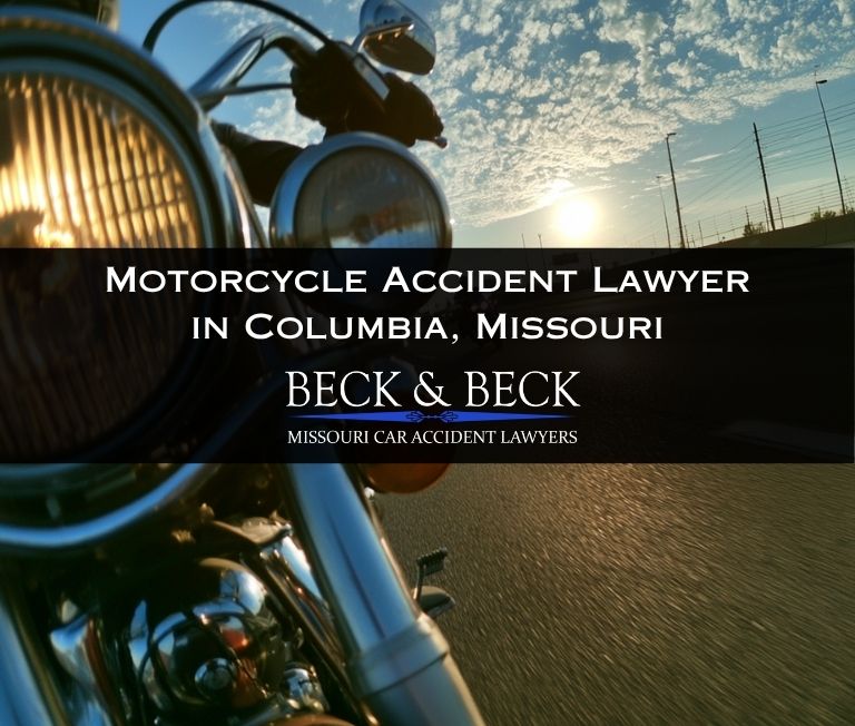 Close up view from motorcycle riders perspective on a freeway in Columbia, Missouri