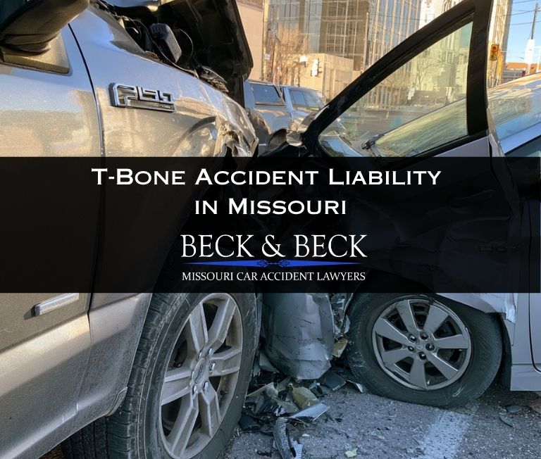 Ford F150 smashed into the passenger side door of a Toyota Prius at an intersection in St. Louis, Missouri