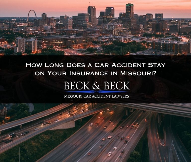 Aerial view of traffic on the freeway in St. Louis, Missouri