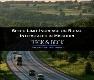Traffic on interstate in rural mississippi