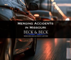 Cars merging onto the highway in St. Louis, Missouri